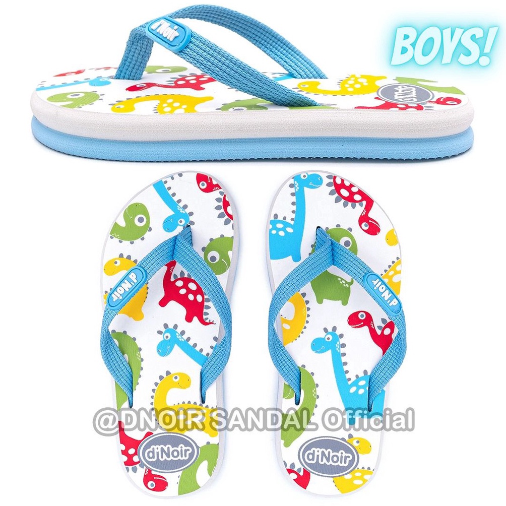 KODE A87N DNOIR Sandal Jepit Anak Laki Laki  Perempuan DINO size 25  36