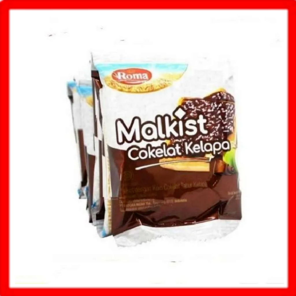 

ROMA MALKIST COKLAT KELAPA RENCENG ISI 10 SACHET @ 18 GRAM