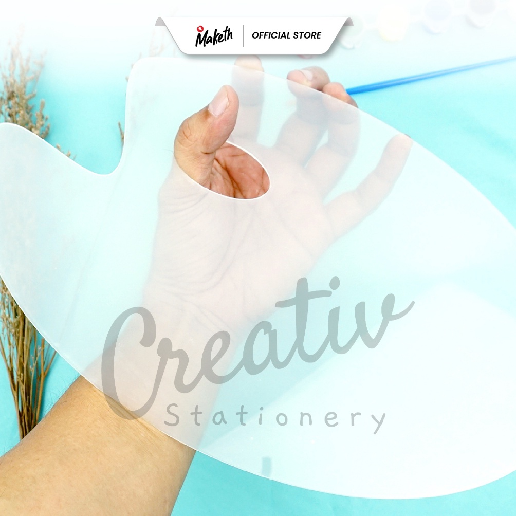 

Palet Lukis Transparan Bening Transparent Palette Acrylic Plastic 2 x 3 Cm 22 x 28 Cm Maketh e Z6N4