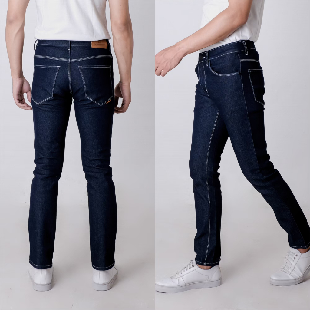 BOMBSTONE DENIM-Celana Jeans Skinny Panjang Pria Original Bombstone Denim Jeans