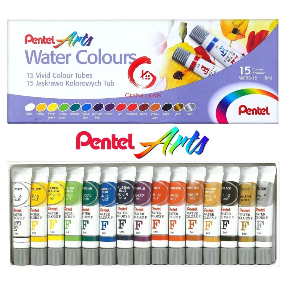 

Pentel Water Colours Set 15 Cat Air Pentel 15 Warna d L2F4