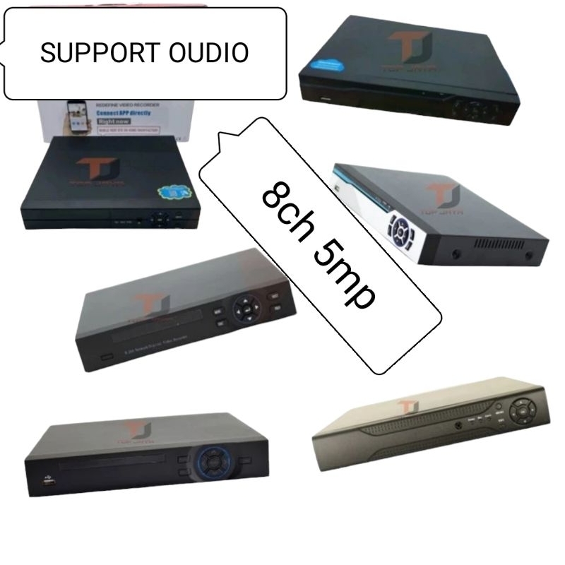 dvr mmp cctv 8ch 5mp full hd pes audio