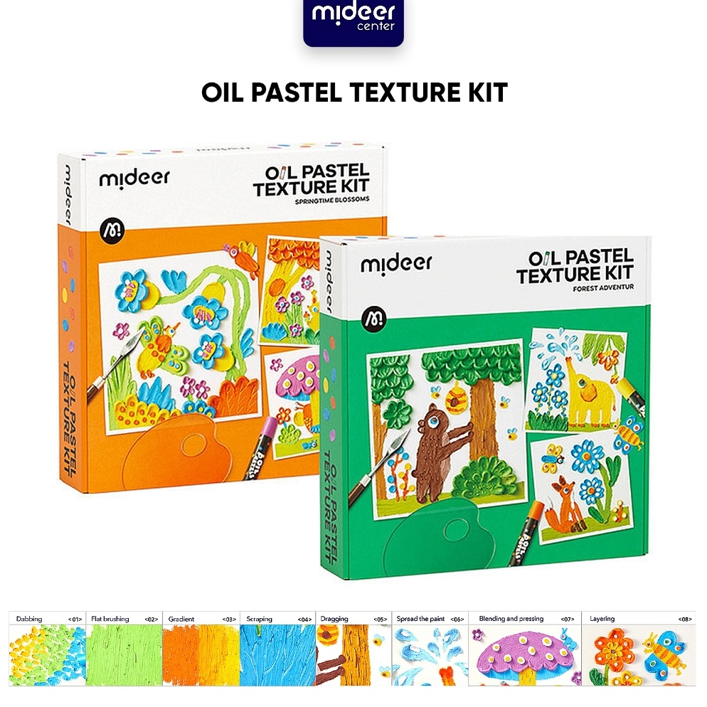 

KODE R39S Mideer Oil Pastel Texture Kit Set Mewarnai Oil Pastel Mainan Anak Belajar Mewarnai