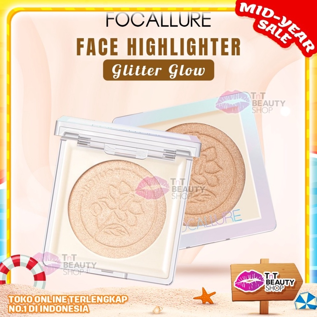 

FOCALLURE Face Highlighter Glitter Glow bedak JasmineMeetsRose FA 234 FA234 k O3U9