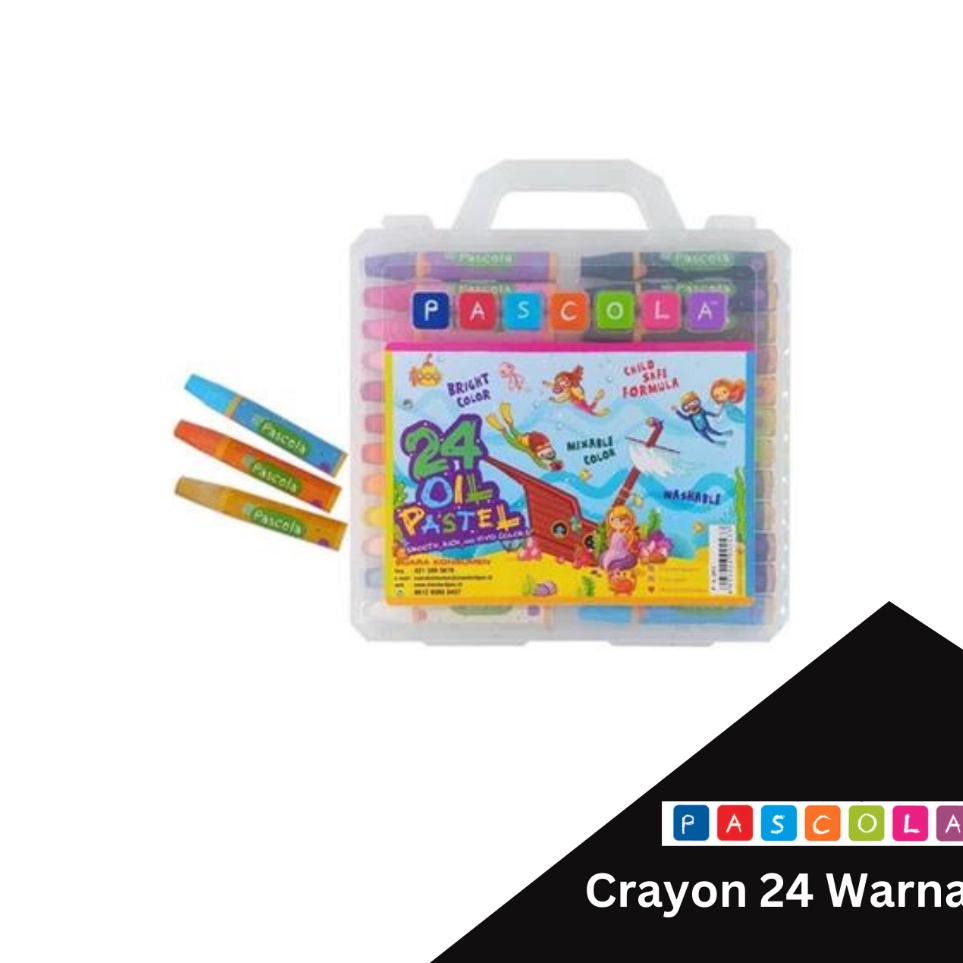 

Standard Pascola Oil Pastel 24 Warna Crayon Pewarna Coloring f H3W5