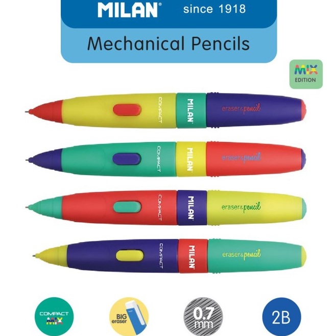 

Milan Mechanical Pencils Compact Mix 7 mm 1 Pcs 18529 g D3W9