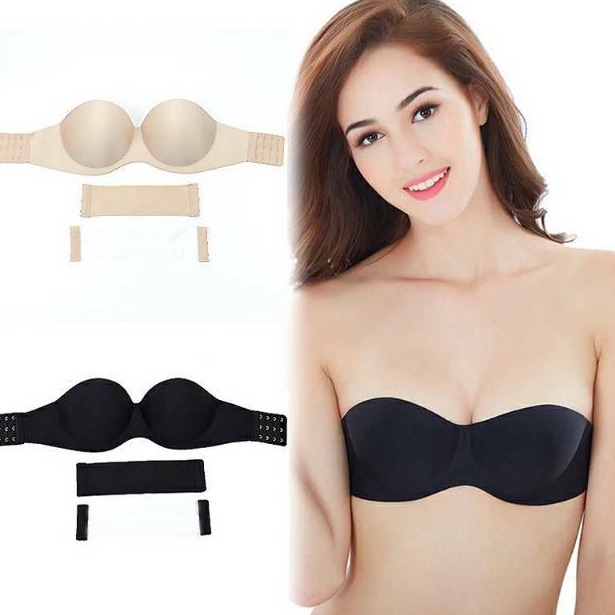 KODE H38B Kinarastorez  Bra Push Up Seamless Double Strapless pesta invisible bra bh tanpa tali