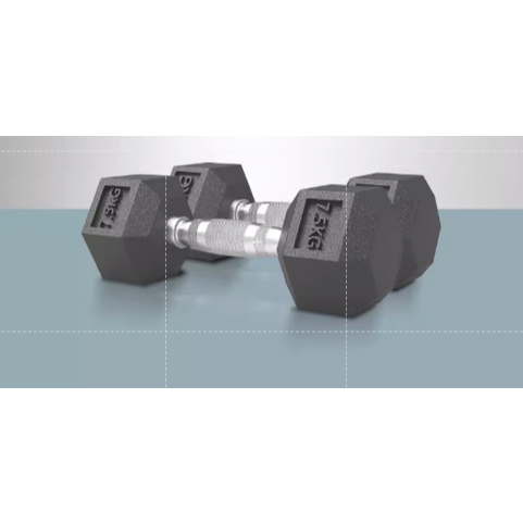 DUMBELL HEXAGONAL 7.5kg Hex Dumbell halter hex per pcs