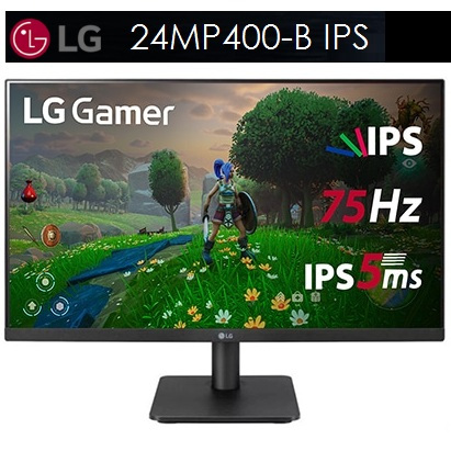 LG IPS Monitor 24inch 24MP400-B Full HD Borderlless Design