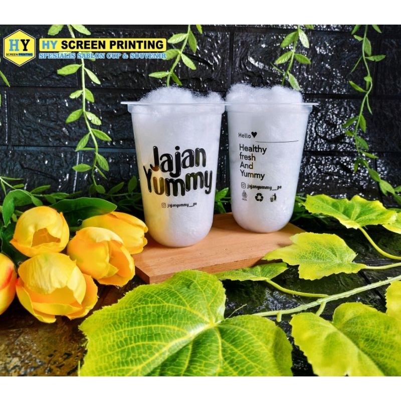 Sablon Cup Murah HOKAKU 16 oz oval Min.Order 200 pcs