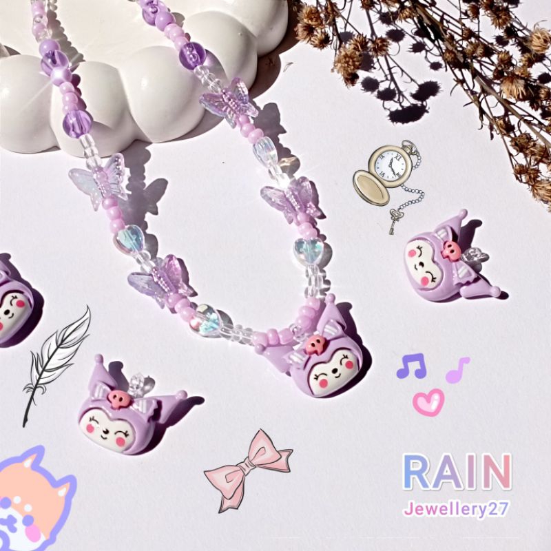 Kalung karakter anak Kalung Anak perempuan kalung manik manik Kalung sanrio