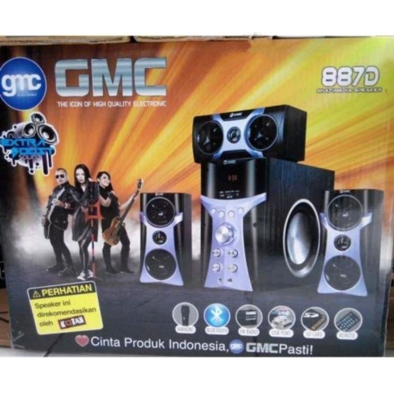 speaker multimedia bluetooth GMC 887D