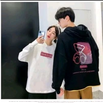 PROMO COD HOODIE COUPLE PASANGAN BEAR CLUB KEKINIAN COWOK CEWEK/REMAJA