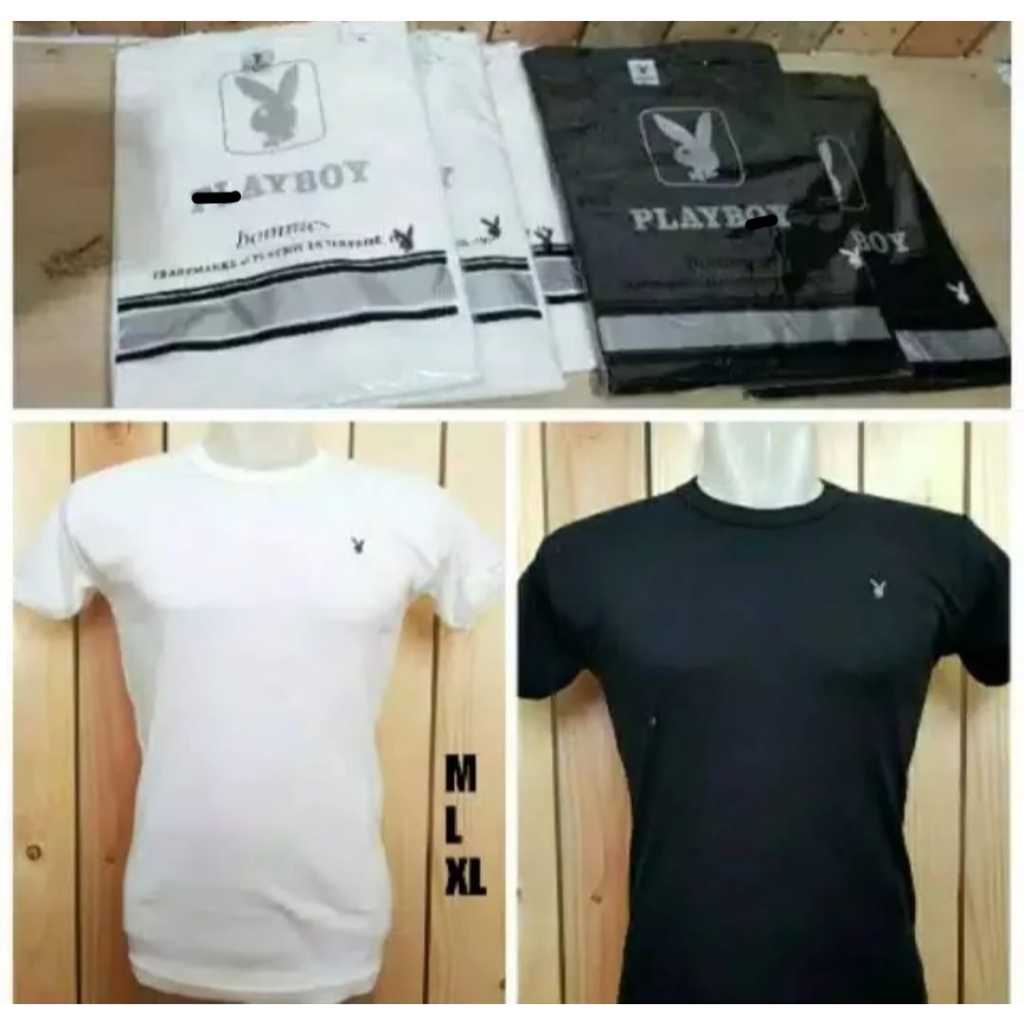 Playboy Pria / Baju Playboy Pria / Kaos Dalam Pria / Pakaian Dalam Pria / Kaos Dalaman Pria / Baju