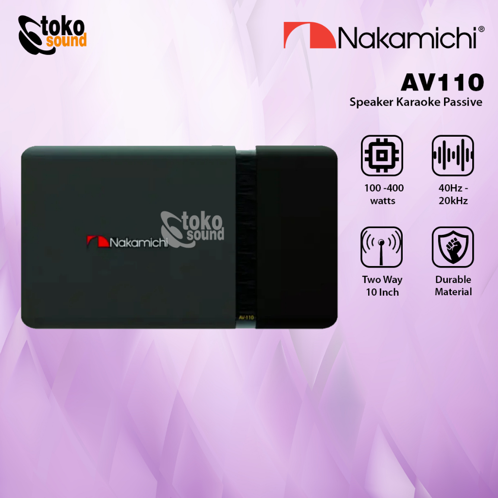 Nakamichi AV 110 AV110 - 10 Inch Speaker Passive Karaoke