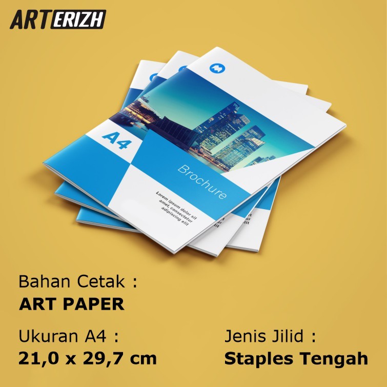 

Cetak Booklet Full Warna Ukuran A4 Art Paper Jilid Staples Tengah - Katalog, Majalah, Portofolio