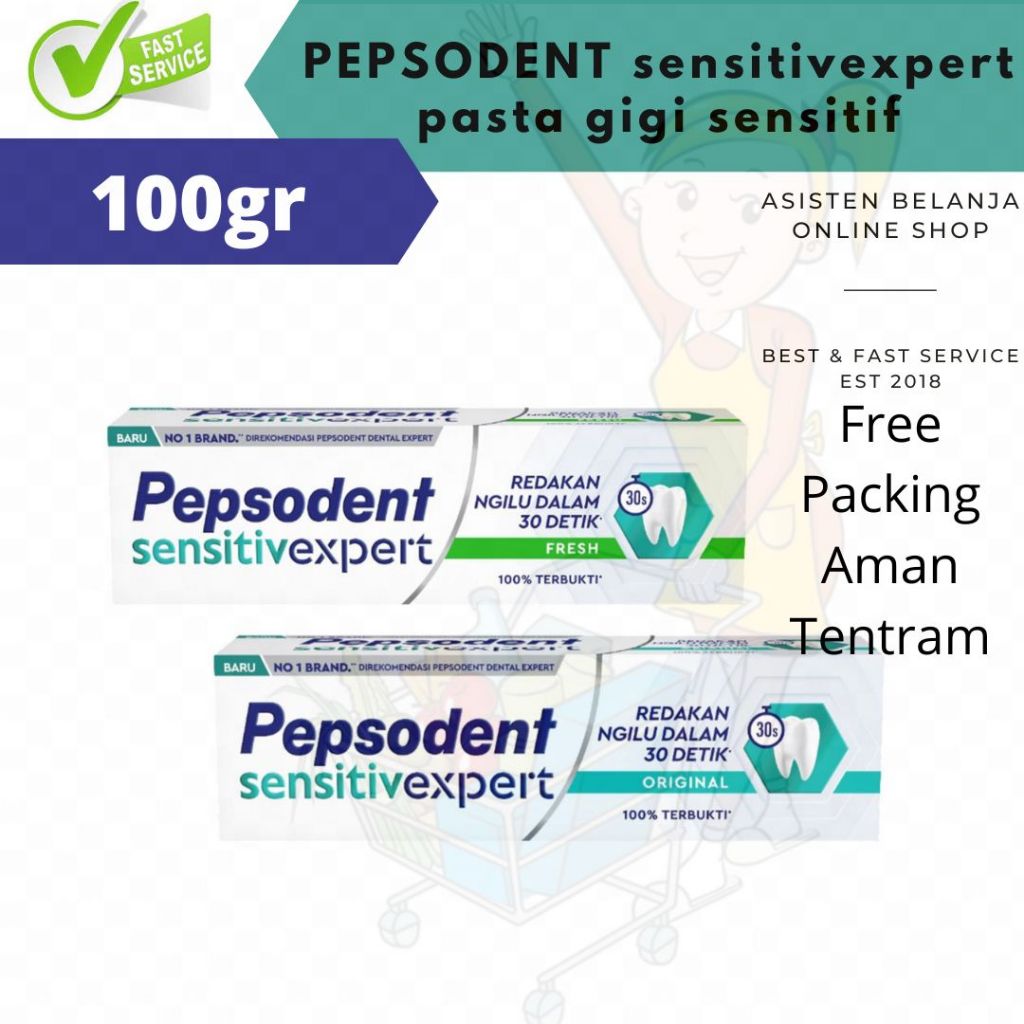 Odol PEPSODENT Sensitive Expert sensitivexpert Original Whitening Pasta Gigi Sensitif 100g 100gr