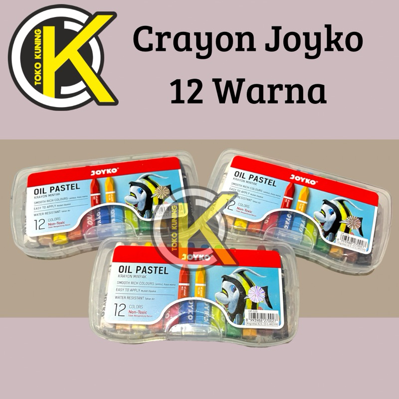 

Crayon Joyko 12 warna | crayon anak