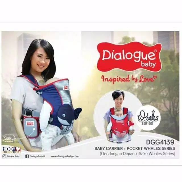 DIALOGUE Gendongan Ransel Baby Whales Series - DGG4139