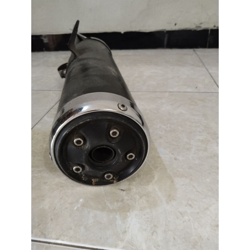 knalpot silencer original ninja 250r karbu