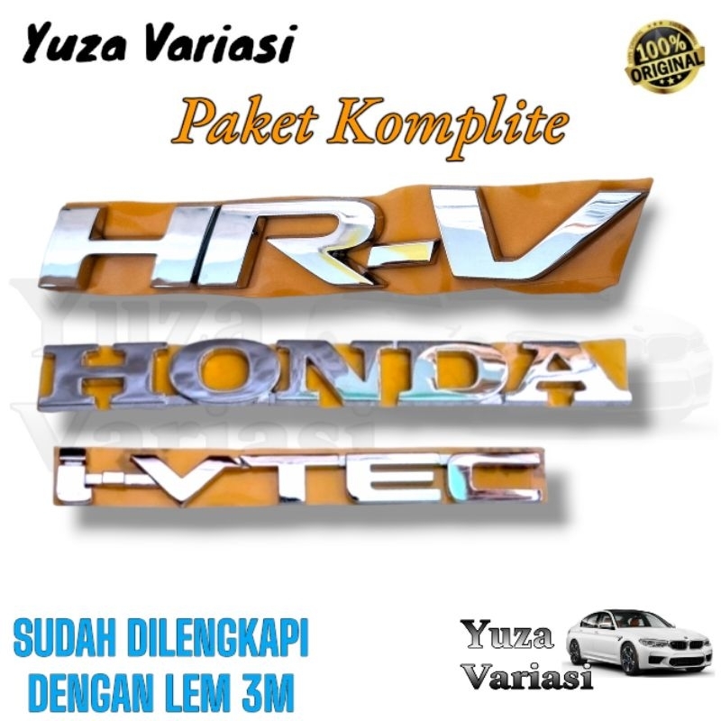 EMBLEM HRV ORIGINAL/EMBLEM BAGASI HONDA HRV COMPLITE/EMBLEM HONDA HRV ORIGINAL