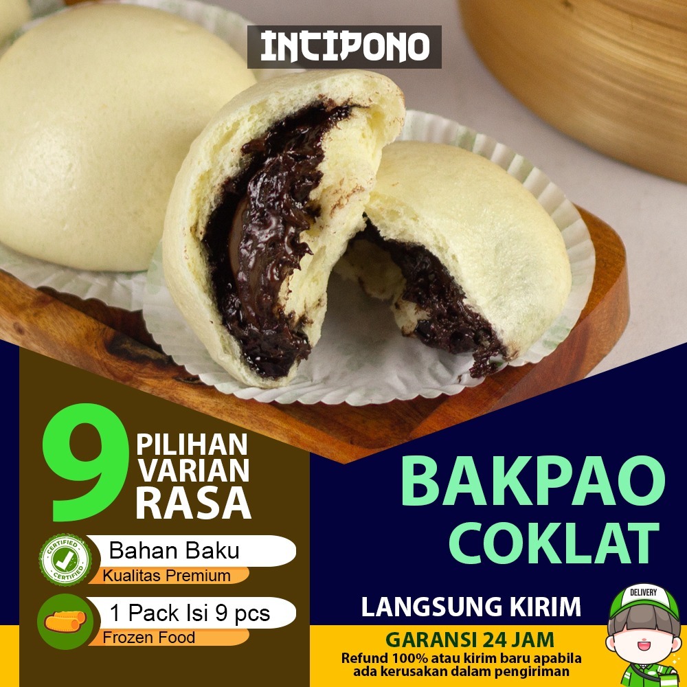 

Incipono Bakpao Coklat Rasa Cokelat Lembut Manis Isi 9 Frozen Food Premium Hotel