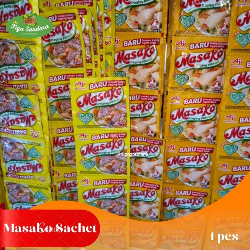 

Masako Sapi / Ayam sachet 1pcs | Sayuran Tiga Saudara | Pengiriman Instant Cimahi