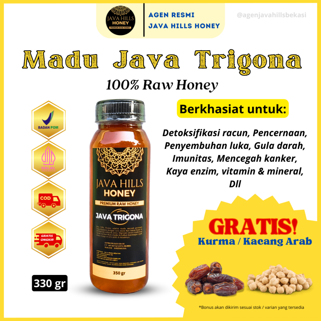

Madu Java Trigona Java Hills Honey / Madu Klanceng Murni 100% Asli / Madu Klanceng Trigona