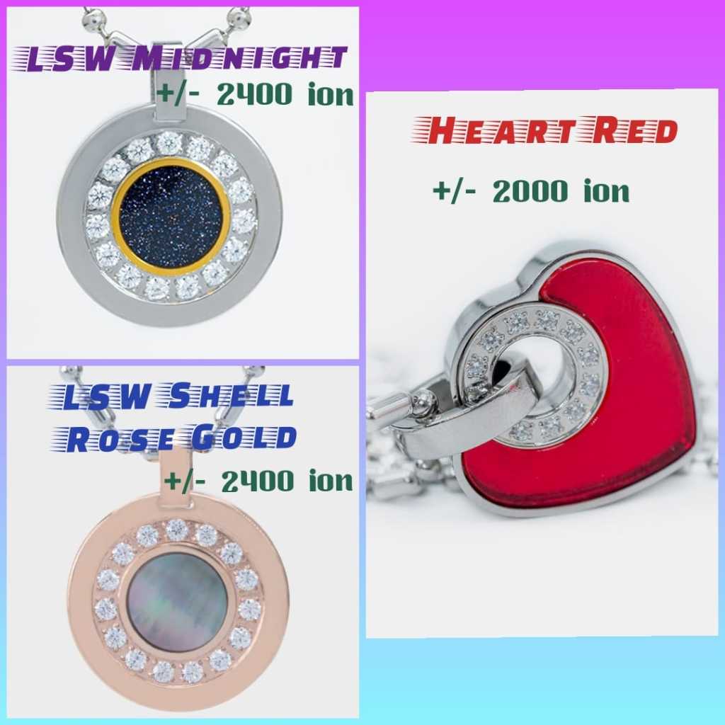 Kalung Kesehatan - LSW Midnight / LSW3 Shell / Heart Red