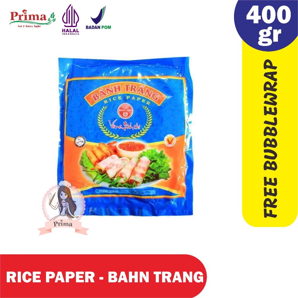 

Rice paper - bahn trang 22cm 400gr