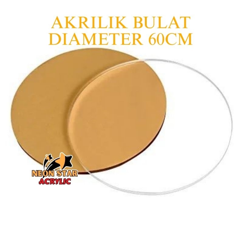 

Akrilik Bulat 60cm 3MM / Akrilik Lingkaran / Akrilik Lembaran