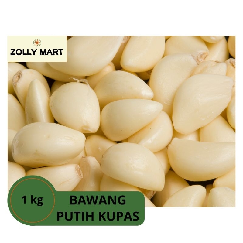 

BAWANG PUTIH KUPAS / PEELED GARLIC - 1KG (KHUSUS BANDUNG - PENGIRIMAN SAMEDAY)