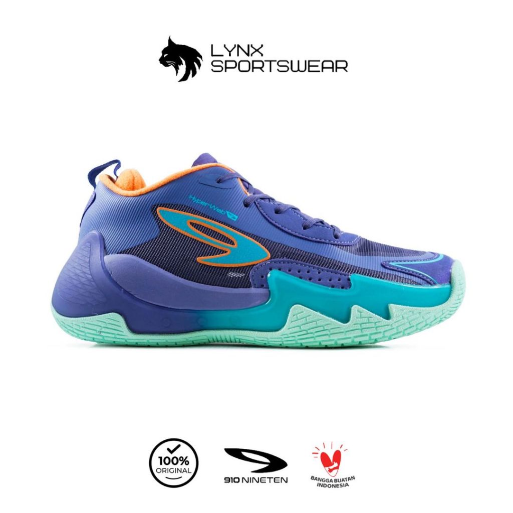 910 Sepatu Training Nakami Flow - Ungu/Biru-MD/Jingga