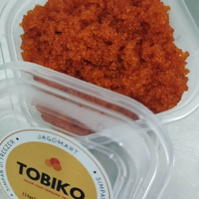 

Telur Tobiko Orange Telur Ikan Terbang 30gr 50gr 100gr 200gr