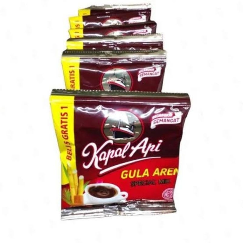 

KOPI KAPAL API MIX GULA AREN NETTO 10+2 PCS X 23 GR