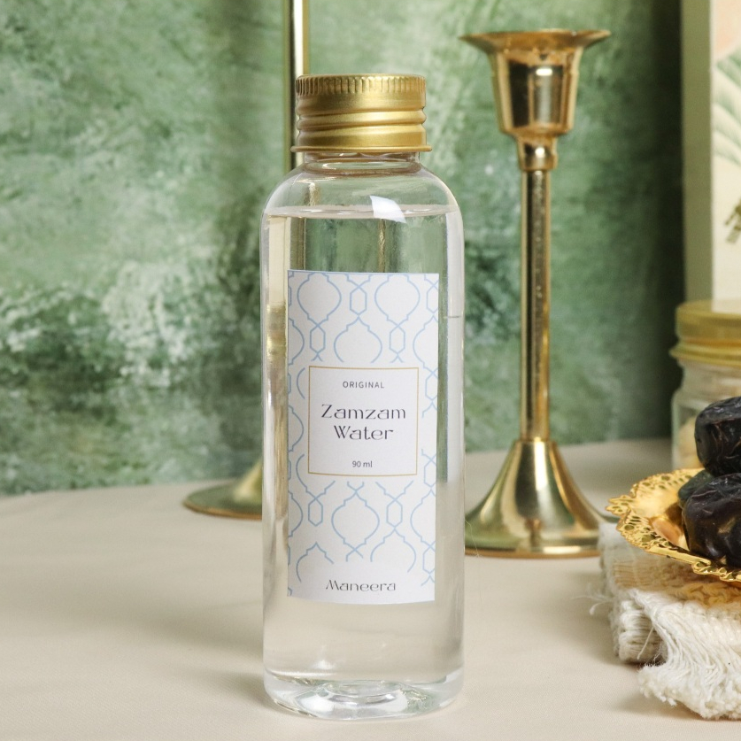 

Air Zamzam Asli Saudi 90ml / Oleh Oleh Umroh dan Haji Premium