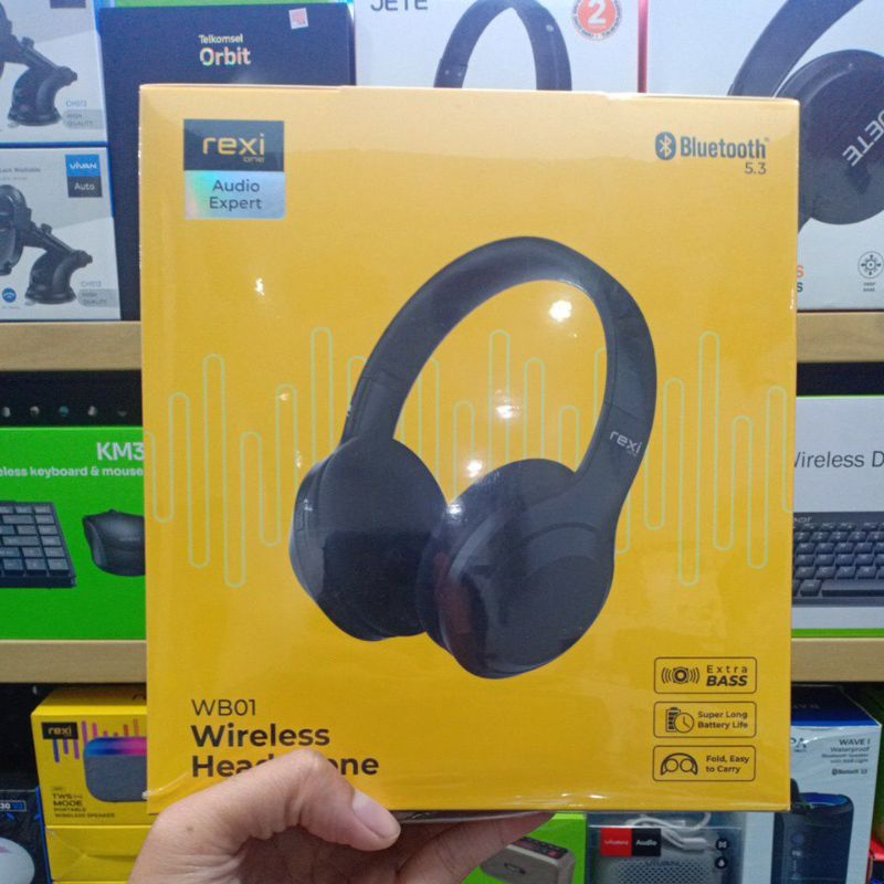headphone bluetooth rexione wb01 headset wireless rexi wb01