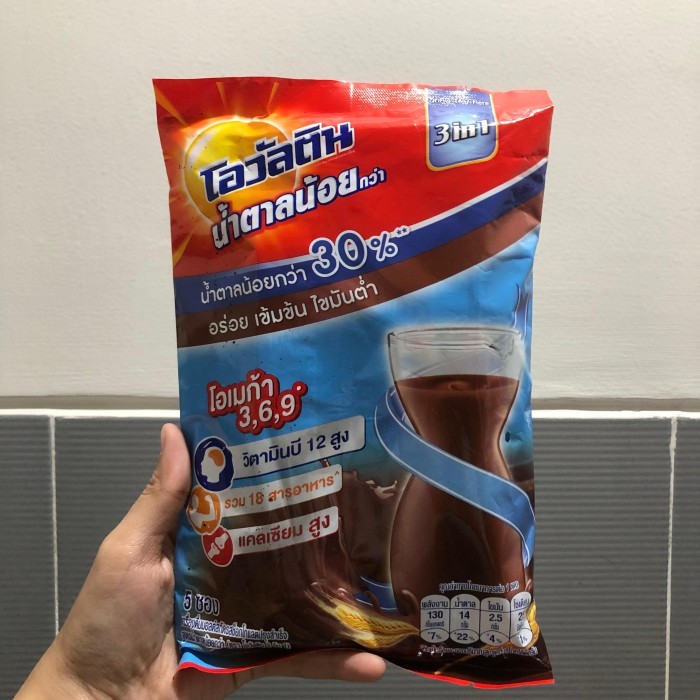 

Ovaltine Thailand 3in1 Cocoa 30% Sugar 5s