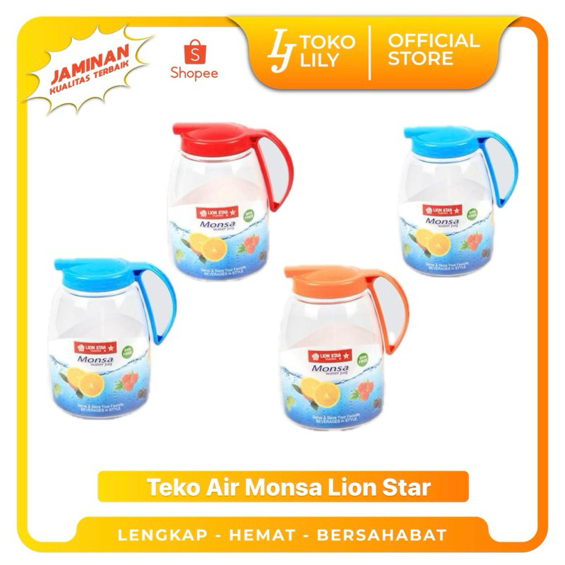 Teko Air Plastik Monsa K-29 2.1 Liter Lion Star