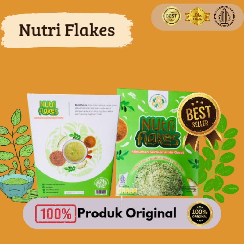 

NUTRIFLAKES " Minuman Serbuk Umbi Garut. Berat bersih 280g.