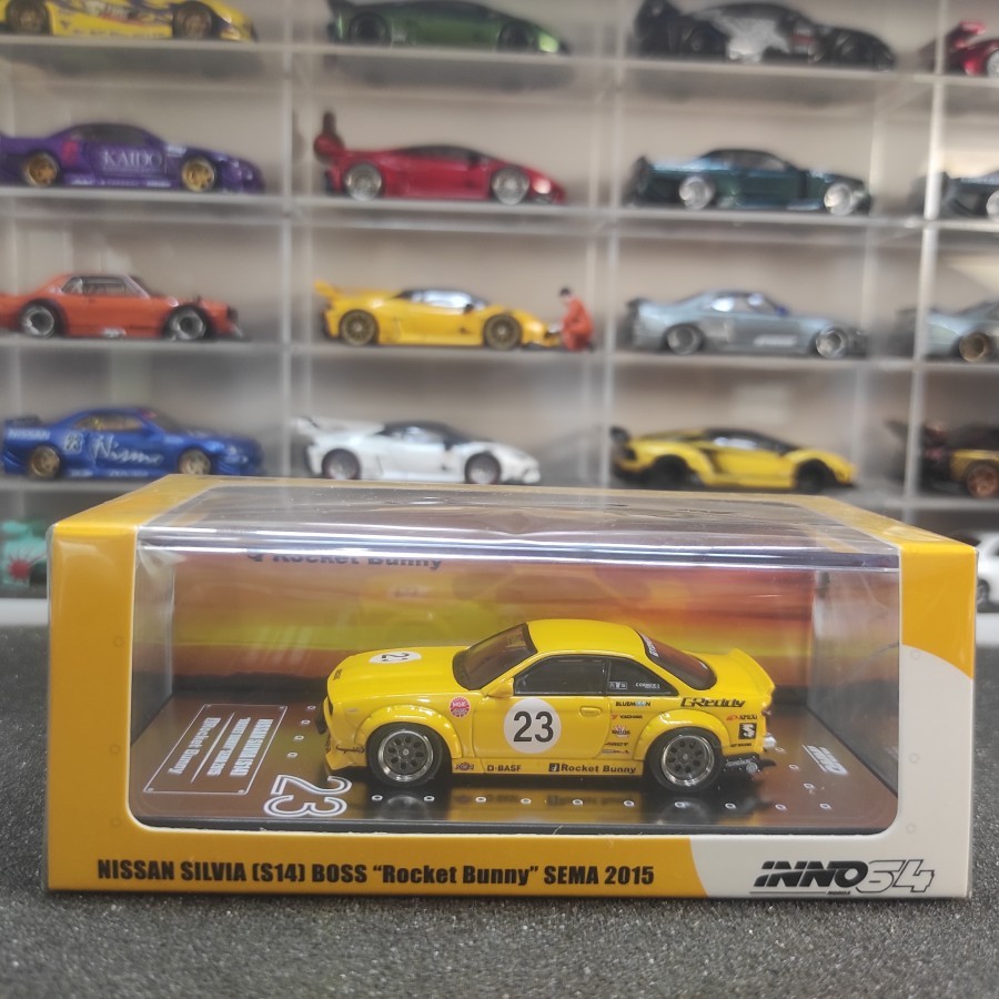 Inno 1/64 Nissan Silvia S14 BOSS "Rocket Bunny" SEMA 2015