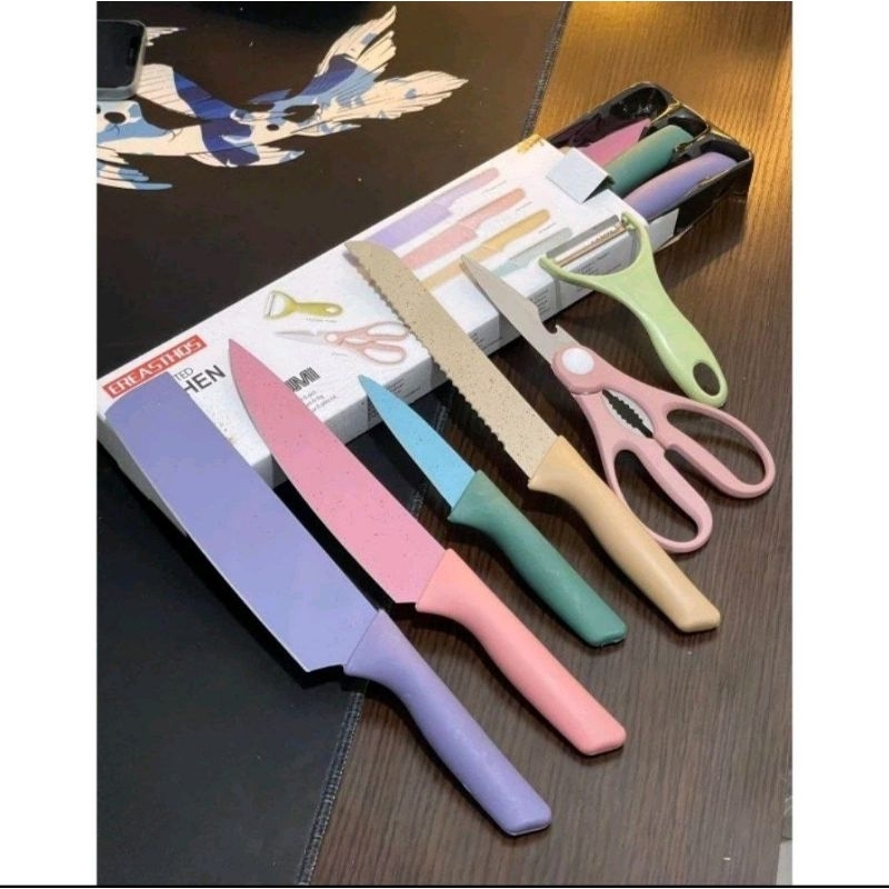 Set Pisau SULTAN // Set Pisau Sultan 6 in 1 // Set Pisau Dapur