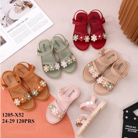 sandal balance anak/sandal bunga