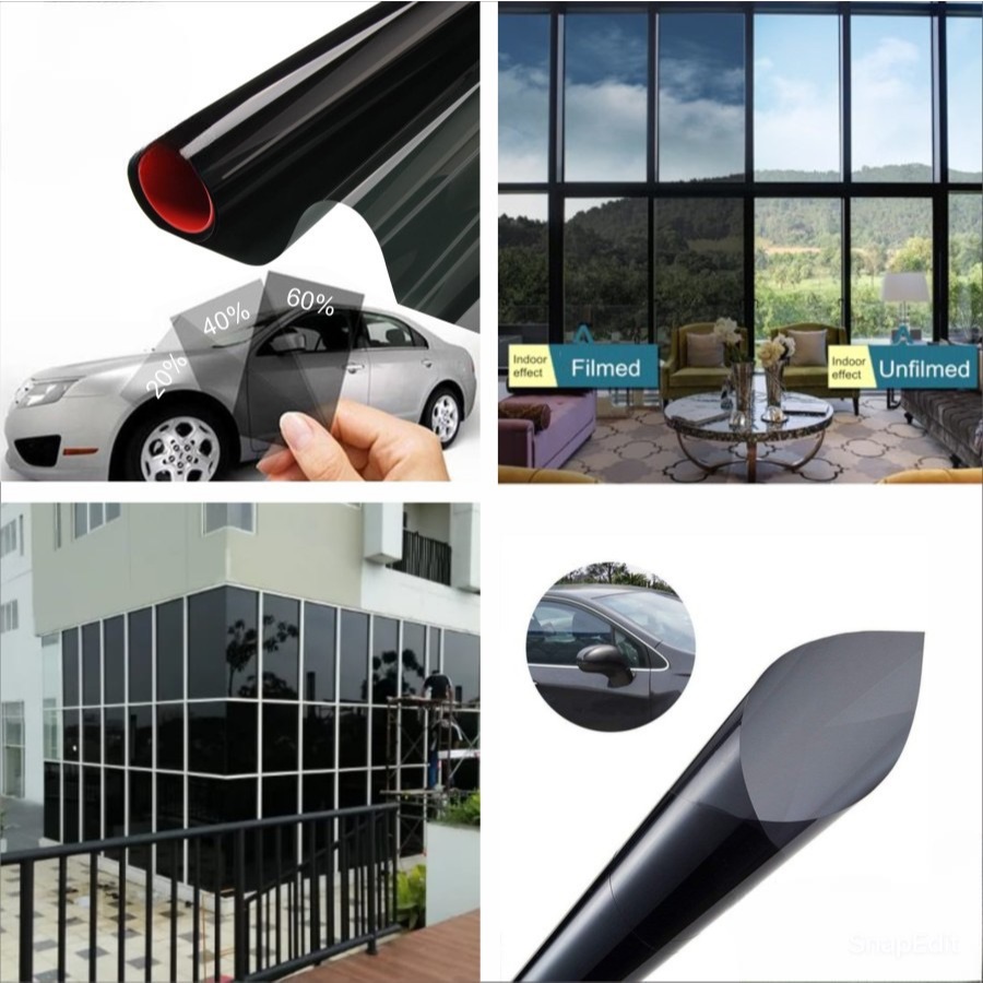 Sticker/ Stiker Kaca Film Riben/ Kaca Film Riben Hitam