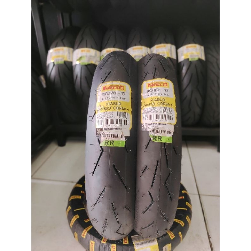 Paket Diablo Rosso Corsa II Uk 90/80-17 & 110/80-17