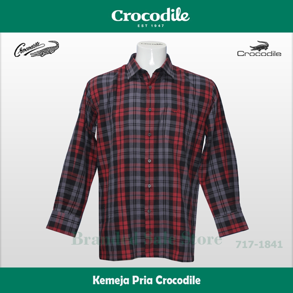 Kemeja Pria Lengan Panjang / Baju Lengan Panjang Crocodile 717-1841