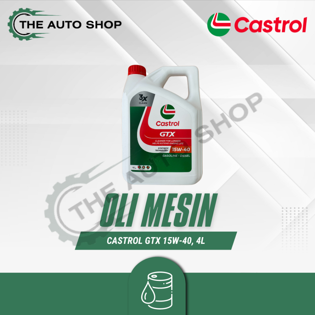 Oli Castrol GTX 15W-40, 4L