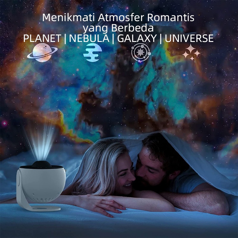 BIG SALE 13in1 Lampu Tidur Proyektor Tidur Proyektor Galaxy Lampu Tidur Aesthetic 360 Lampu