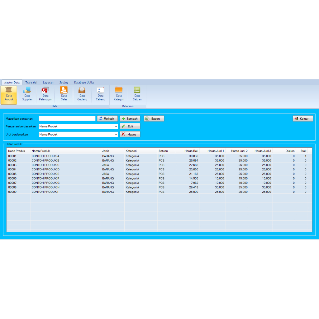 Software Aplikasi Penjualan Toko bangunan