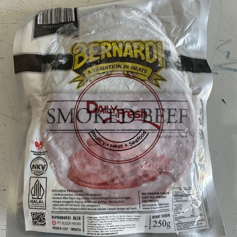 

BERNARDI SMOKED BEEF BULAT | DAGING SAPI ASAP 250GR